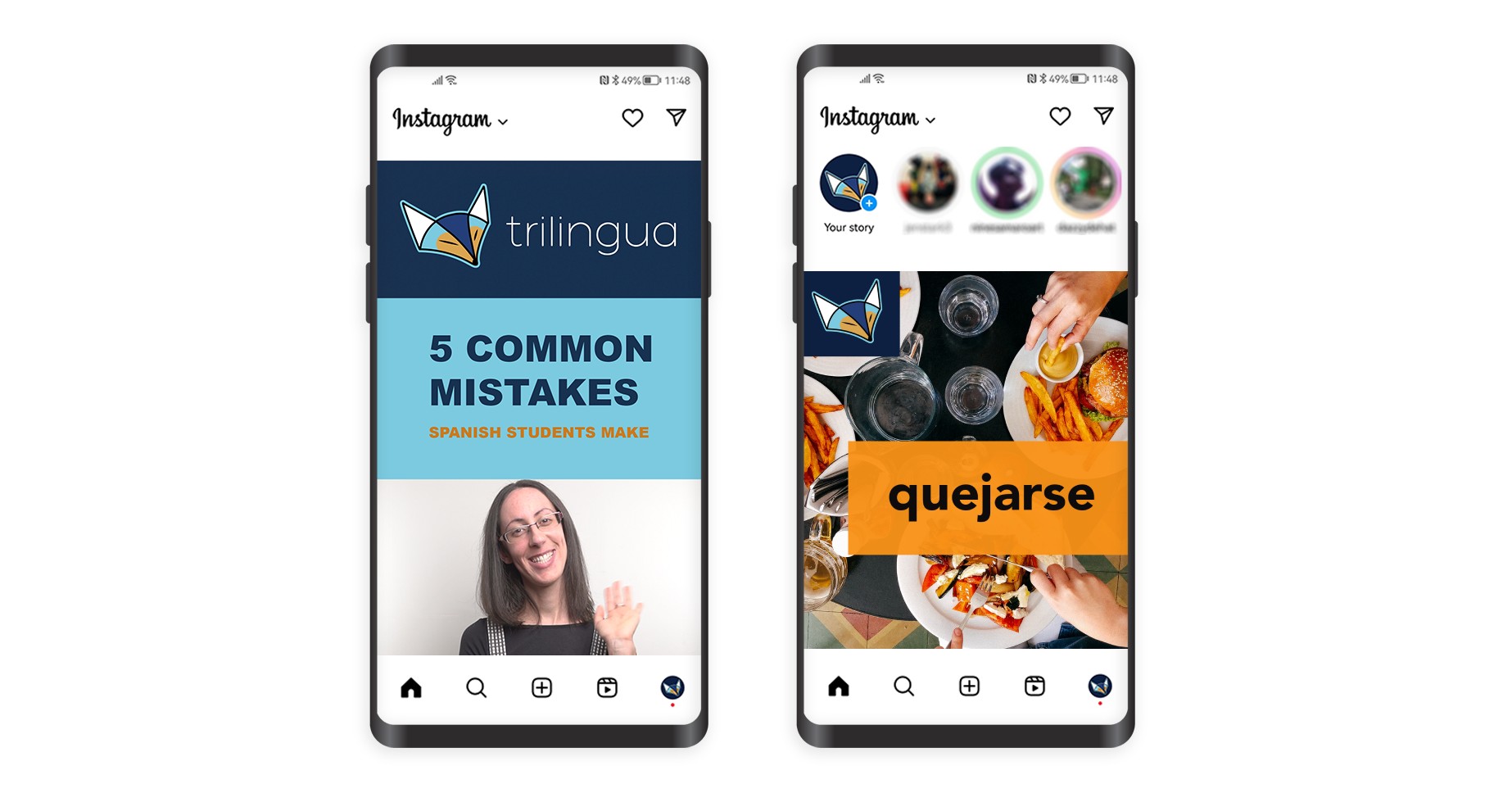 phone layout course style