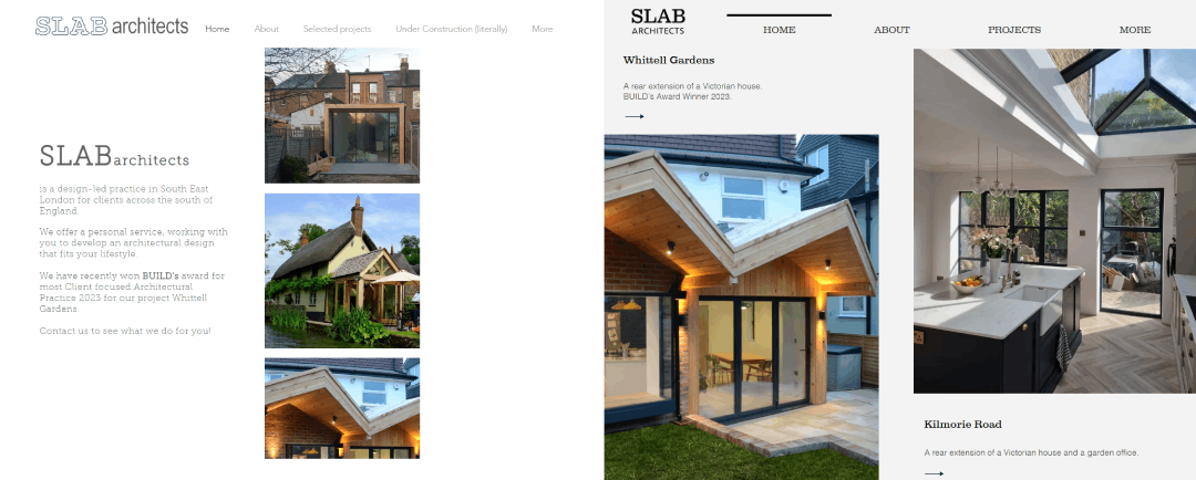 comparing sites Slab Architects